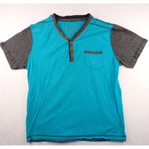 Steel And Concrete T Shirt Green Dark Gray Solid Double Stitch Design XL EUC